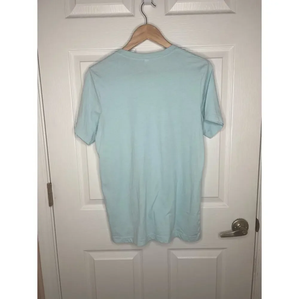 Pregnancy Announcement Our Dog Needed a Friend Baby Blue T-Shirt Shirt Size M - Picture 4 of 8